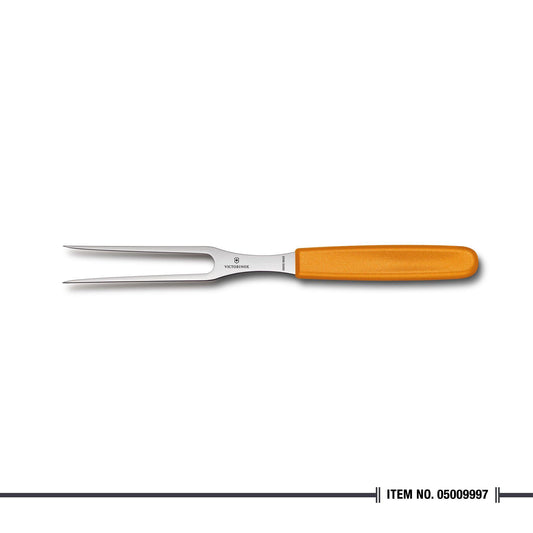 5.2106.15L9B Carving Fork Flat Orange 15cm - Cutting Edge Online Store