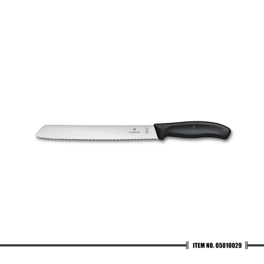 [⚡ FLASH SALE ⚡] 6.8633.21B Bread Knife Wavy Edge Black 21cm