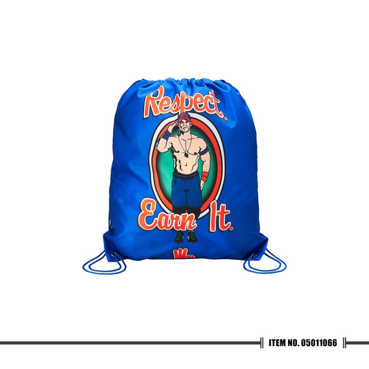 WWE John Cena "Respect Earn It" Drawstring Bag