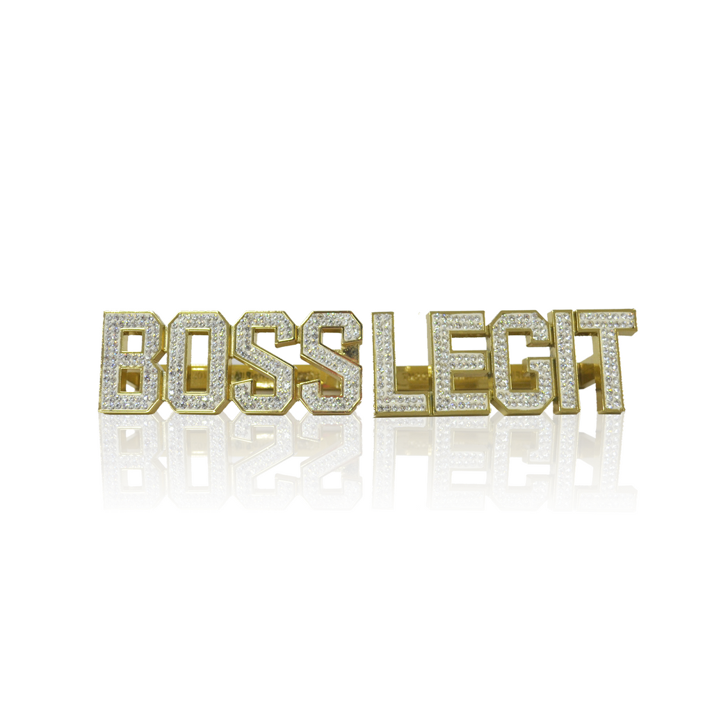 WWE Sasha Banks "Legit Boss" Studded Ring Set