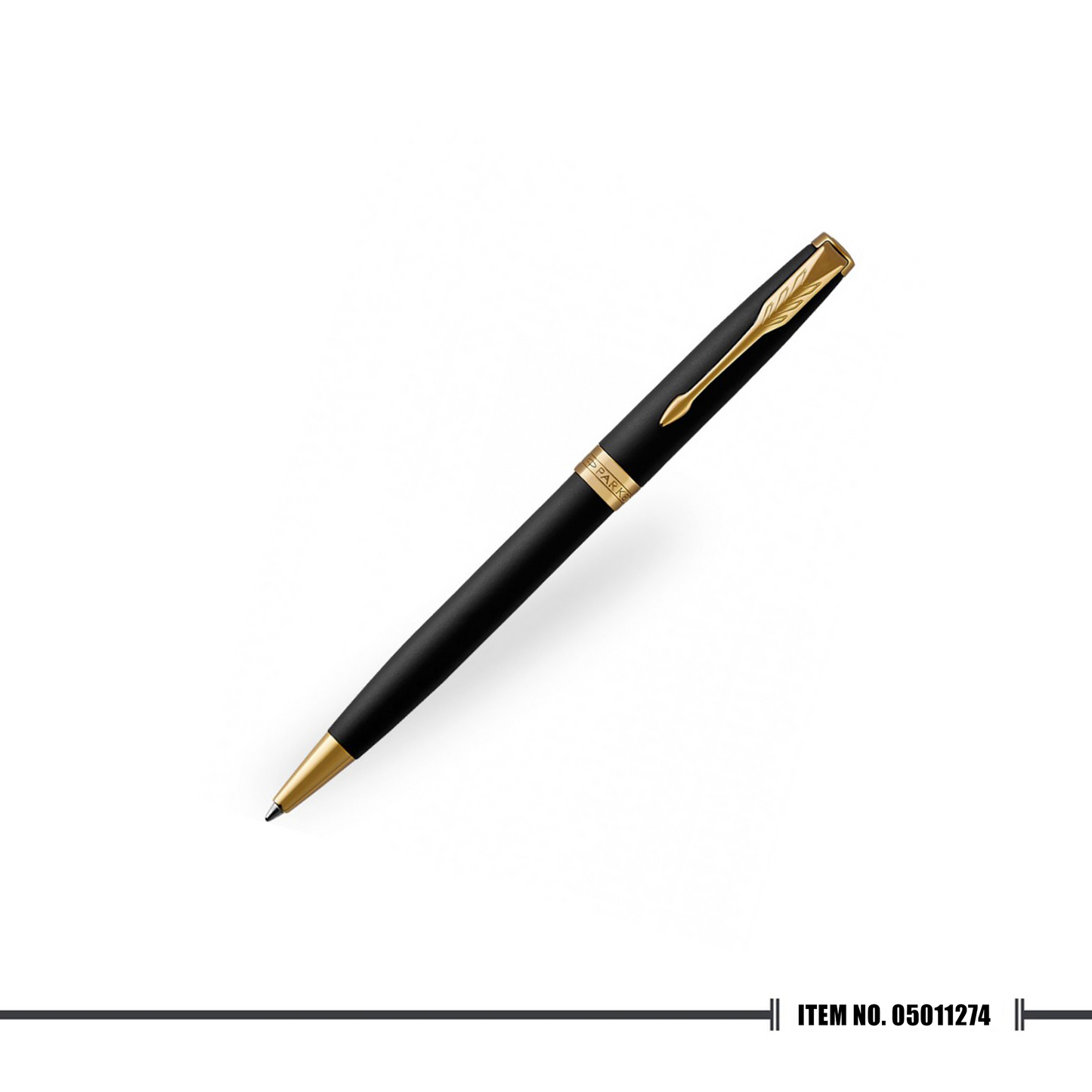 [⚡ FLASH SALE ⚡]  Parker Sonnet 18 Matte Black Gold Trim Ballpoint