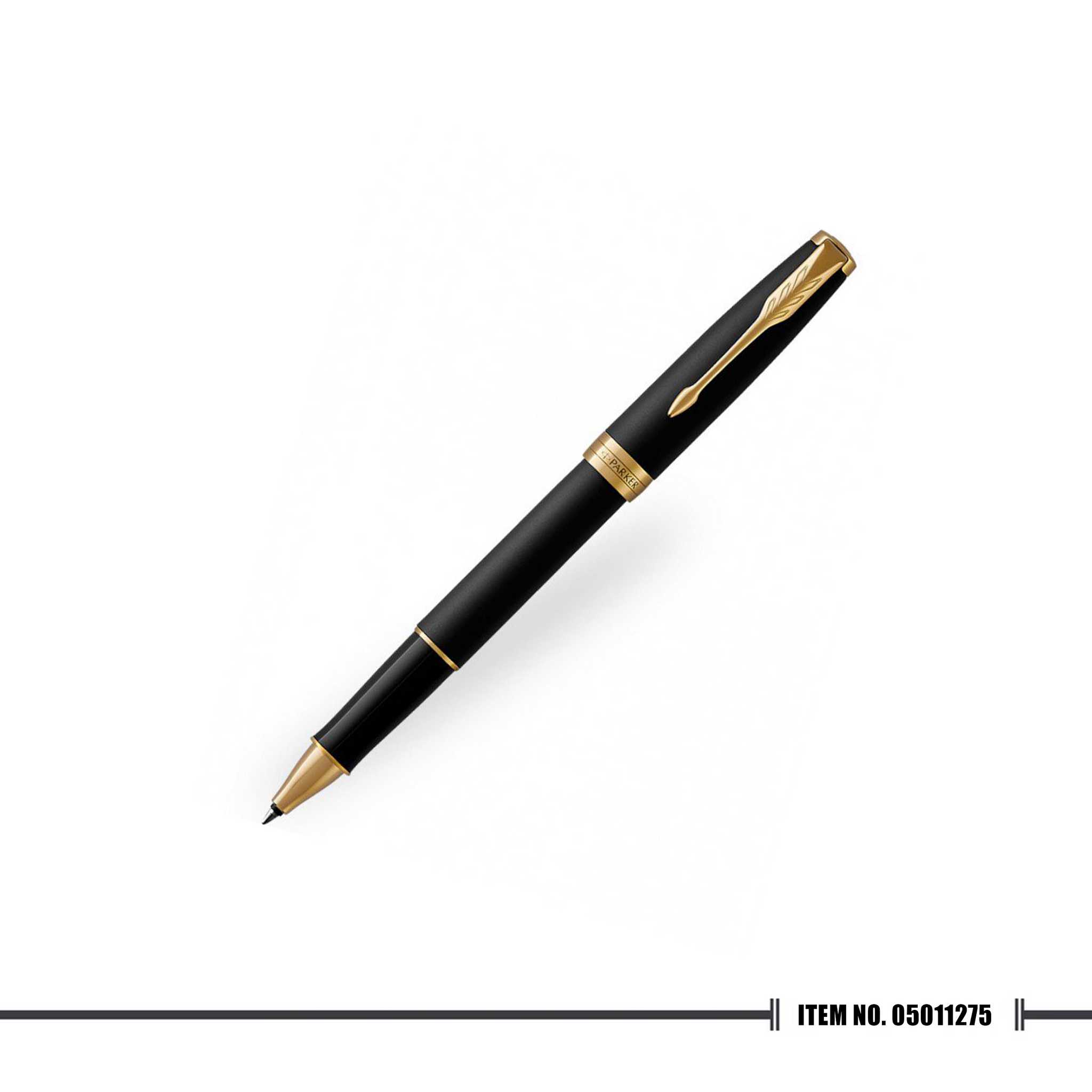 Parker Sonnet 18 Matte Black Gold Trim Rollerball