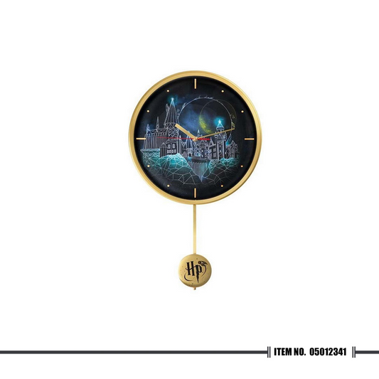 Harry Potter Hogwarts and Golden Snitch Wall Clock