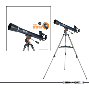 22068 Celestron Astromaster LT 70AZ Telescope With Smartphone Adapter And Moon Filter