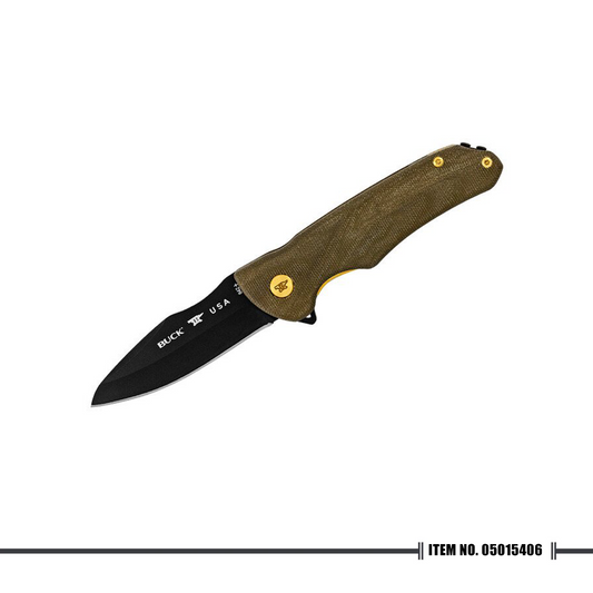 [⚡ FLASH SALE ⚡] Buck Legacy Sprint Ops Pro Green Micarta (0842GRSLE-B)