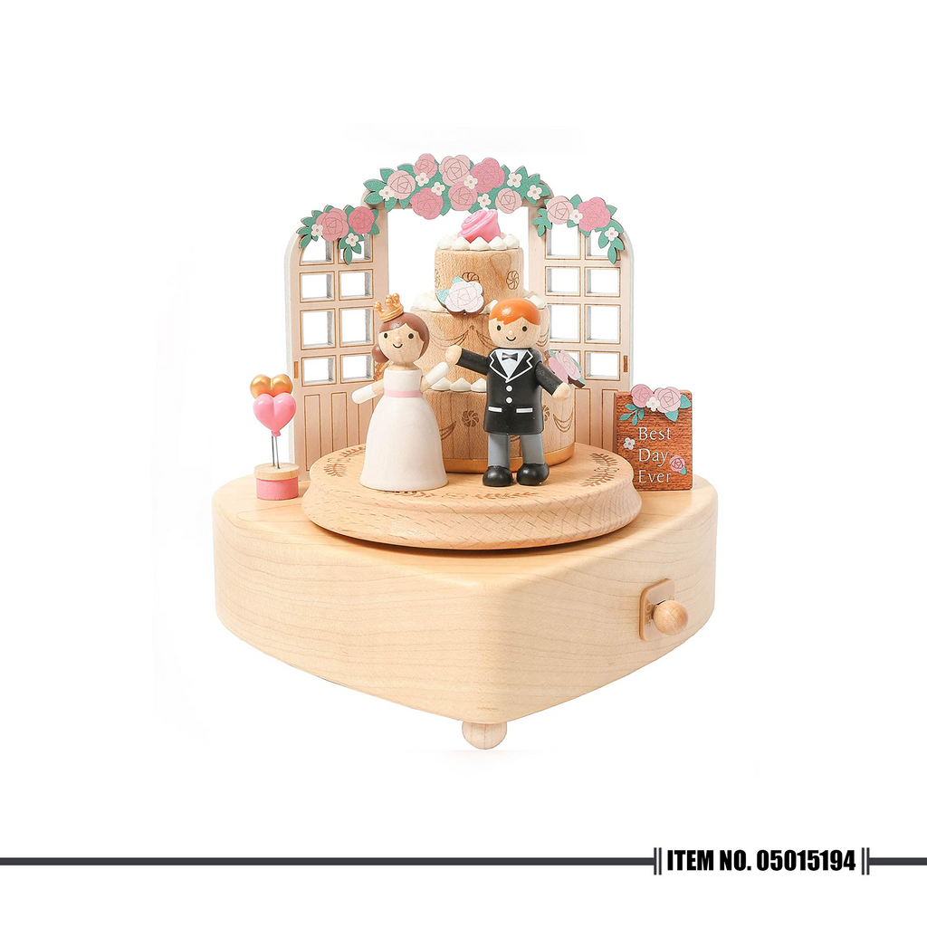 Wooderful Life - Flower Wedding Cake Music Box