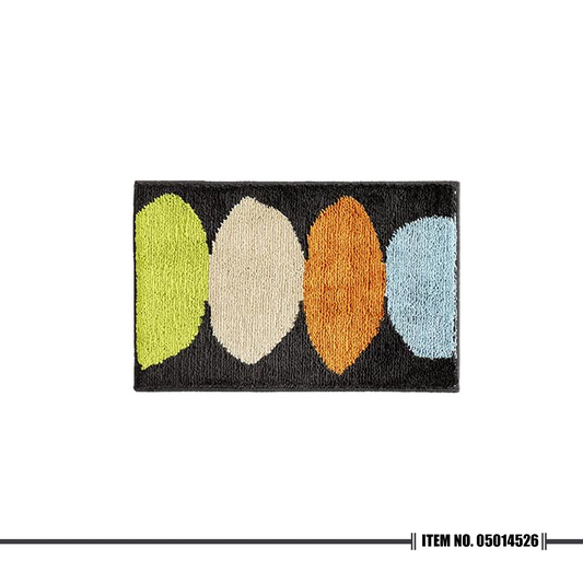 Nordic Style Bath Mat Lemon Dark Grey